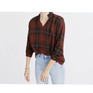 Madewell High Road Popover top size L